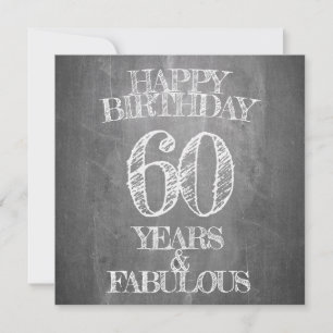 Grattis på födelsedagen - 60 år & fantastisk på kr