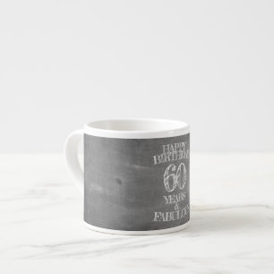 Grattis på födelsedagen - 60 år & fantastisk på kr espressomugg