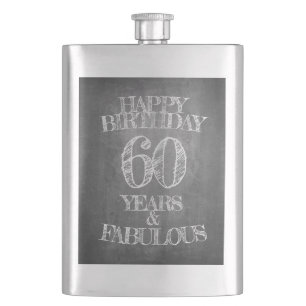 Grattis på födelsedagen - 60 år & fantastisk på kr fickplunta