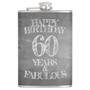 Grattis på födelsedagen - 60 år & fantastisk på kr fickplunta