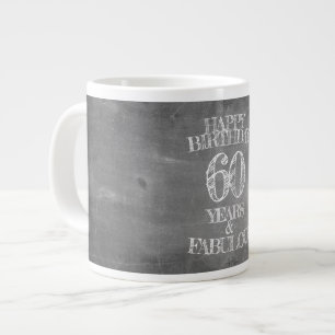 Grattis på födelsedagen - 60 år & fantastisk på kr jumbo mugg