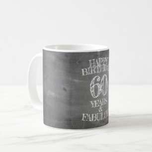 Grattis på födelsedagen - 60 år & fantastisk på kr kaffemugg