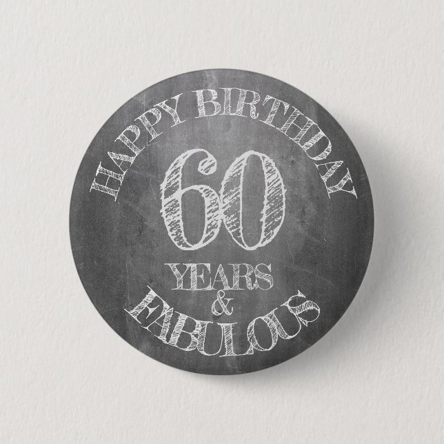 Grattis på födelsedagen - 60 år & fantastisk på kr knapp (Framsida)