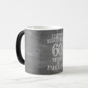 Grattis på födelsedagen - 60 år & fantastisk på kr magisk mugg