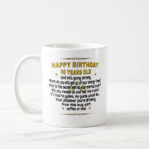 grattis på födelsedagen 60 år gammal kaffemugg
