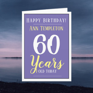 Grattis på födelsedagen 60 år gammal kort