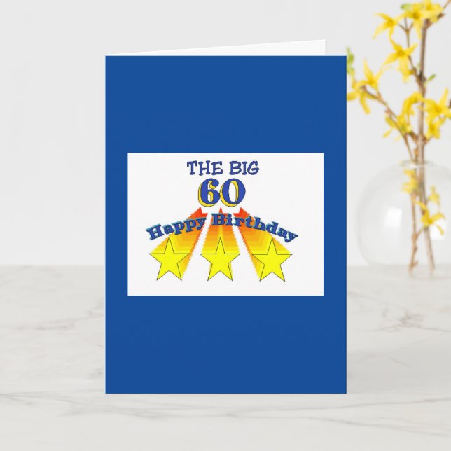 Grattis på födelsedagen 60 Christian Card Kort (Gul blomma)