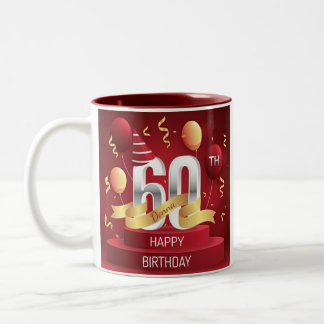 Grattis på födelsedagen 60:e mugg