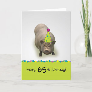 Grattis på födelsedagen 65, hälsningskort för söta kort