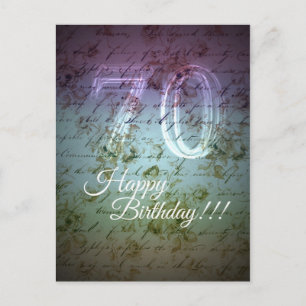 Grattis på födelsedagen!!! 70-årsdagen vykort