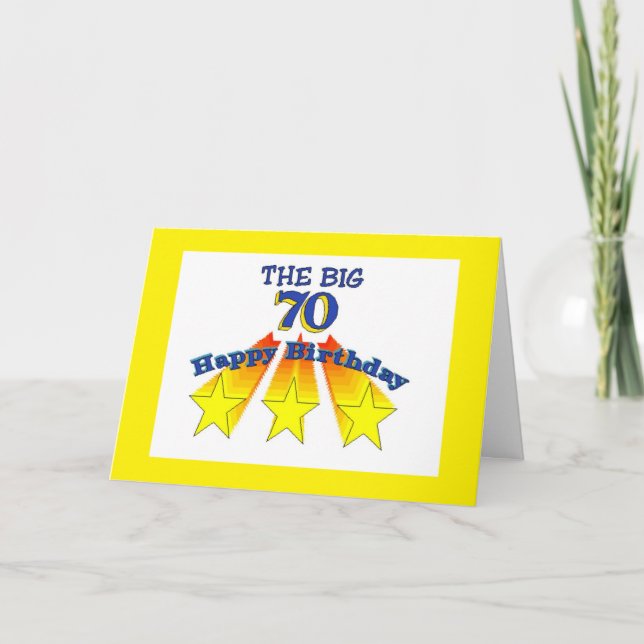 Grattis på födelsedagen 70 Christian Card Kort (Framsida)