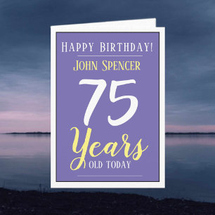 Grattis på födelsedagen 75 år gammal kort