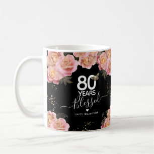Grattis på födelsedagen 80 år: Kaffe av välsignad Kaffemugg