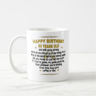  grattis på födelsedagen 90 år gammal kaffemugg