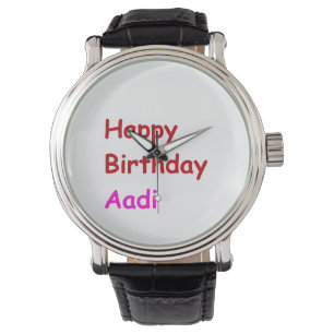 Grattis på födelsedagen Aadi Armbandsur