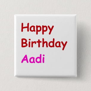 Grattis på födelsedagen Aadi Knapp