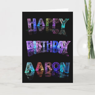 Grattis på födelsedagen Aaron Card Kort