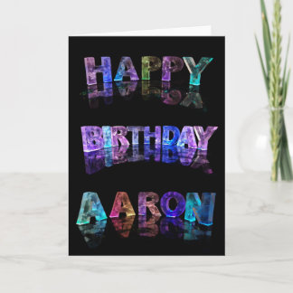 Grattis på födelsedagen Aaron Card Kort