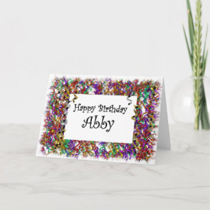 Grattis på födelsedagen Abby Kort