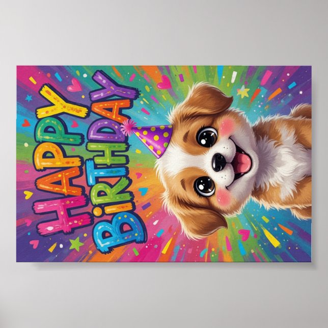 Grattis på födelsedagen-affisch poster (Framsidan)