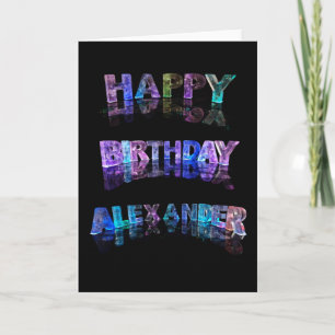 Grattis på födelsedagen Alexander Card Kort