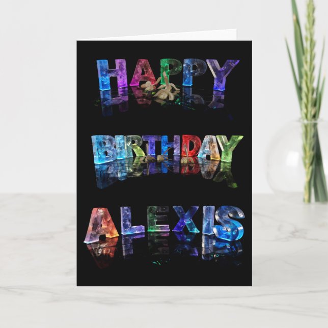 Grattis på födelsedagen Alexis Card Kort (Framsida)