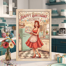 Grattis på födelsedagen älskling | Retro Pin up