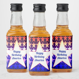 Grattis på födelsedagen America Personalize Spritflaskor Etikett