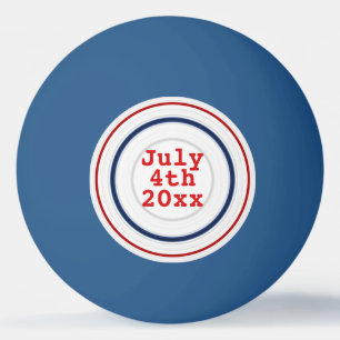 Grattis på födelsedagen America Red White & Blue Pingisboll