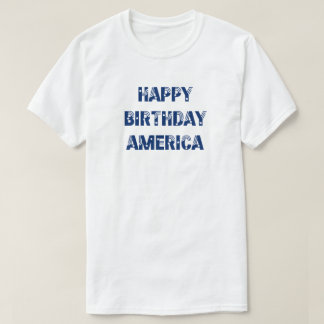 grattis på födelsedagen America Stars Rand Blue T Shirt