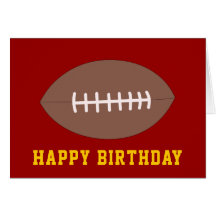 Grattis på födelsedagen American Football/Rugby