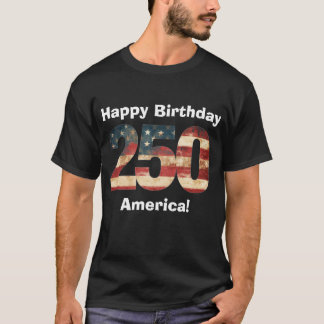 Grattis på födelsedagen Amerika 250 T Shirt
