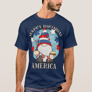 Grattis på födelsedagen Amerika 4:e juli: Fårbar b T Shirt