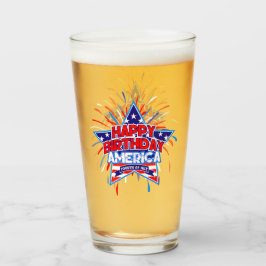 Grattis på födelsedagen Amerika 4 juli självständi Glaskopp
