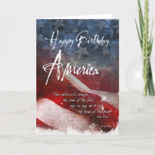 Grattis på födelsedagen Amerika-e Kort