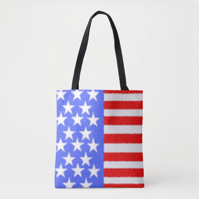 Grattis på födelsedagen Amerika,Independence day Tygkasse (Framsida)