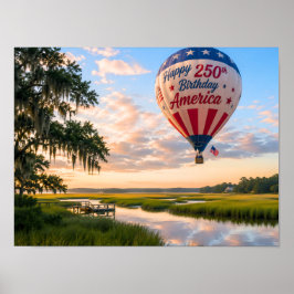 Grattis på födelsedagen Amerika Lowcountry Varm lu Poster
