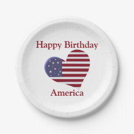 Grattis på födelsedagen Amerika, röd vit och