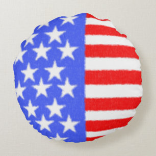 Grattis på födelsedagen Amerika, Självständighetsd Rund Kudde