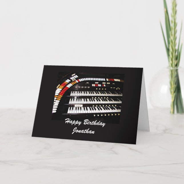 Grattis på födelsedagen, Ancient Organ Kort (Framsida)