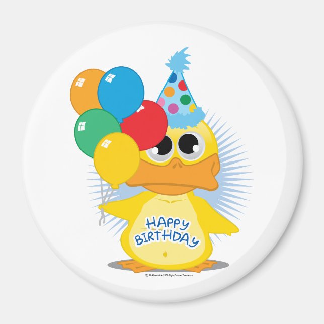 Grattis på födelsedagen Anka Magnet (Framsidan)