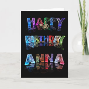 Grattis på födelsedagen Anna Card Kort