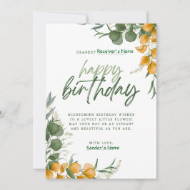 Grattis på födelsedagen Anpassade Digital Greeting Julkort