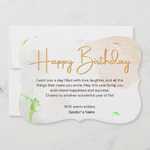 Grattis på födelsedagen Anpassade Digital Greeting Kort