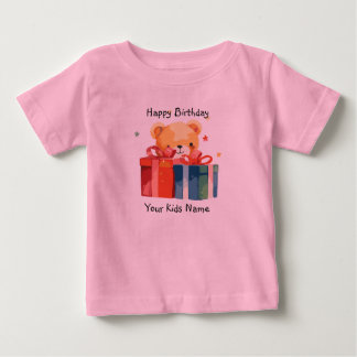 Grattis på födelsedagen Anpassat namn T Shirt
