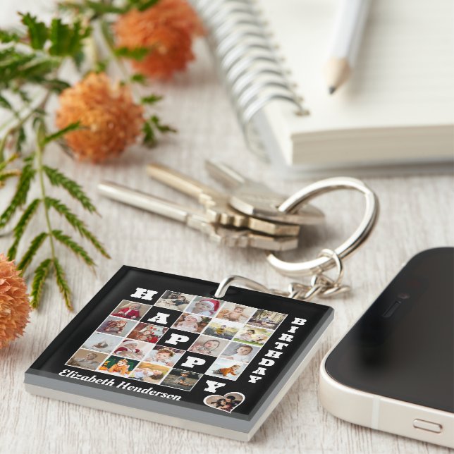 Grattis på födelsedagen Anpassningsbar 21 Photo Co (Högra Framsidan)