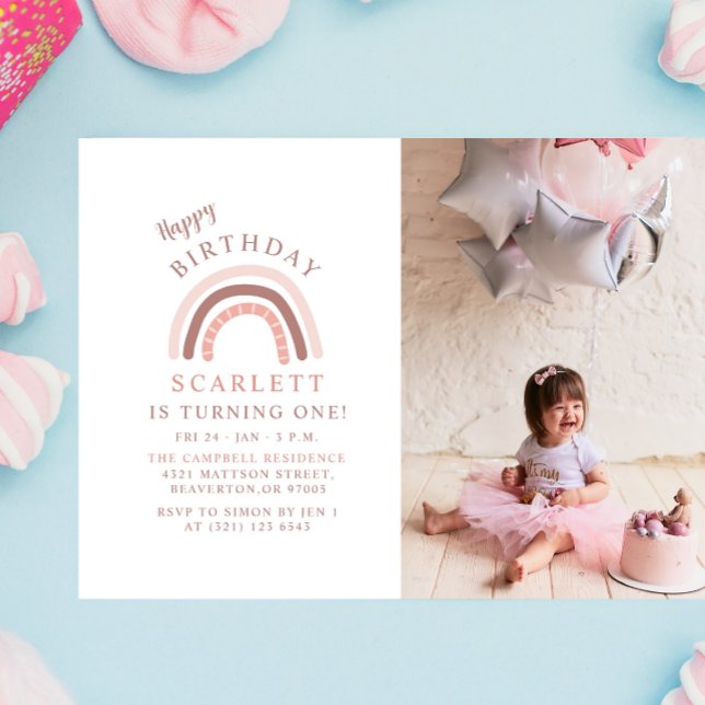 Grattis på födelsedagen Anpassningsbar Photo Littl Inbjudningar (Skapare uppladdad)