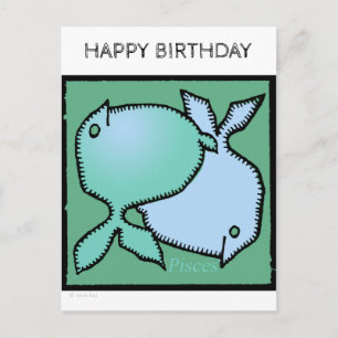 Grattis på födelsedagen Anpassningsbar Zodiac Sign Vykort