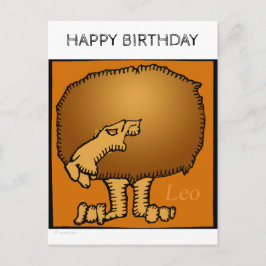 Grattis på födelsedagen Anpassningsbar Zodiac Sign Vykort