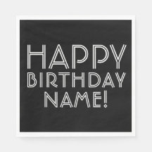Grattis på födelsedagen & Anpassningsbart namn